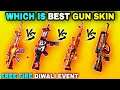 WHICH IS BEST GUN SKIN IN DIWALI EVENT || BEST GUN SKIN कोनसा है देखलो || free gun skin free fire