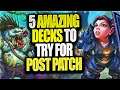 5 Amazing Decks to Play Day One of the Patch | Forged in the Barrens | Hearthstone