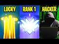 LUCKY VS RANK 1 VS HACKER! - Overwatch
