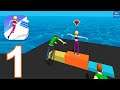 Parkour Race: Epic Run 3D - Gameplay Walkthrough Part 1 All Levels 1 - 14 (iOS, Android)
