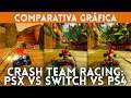 CRASH TEAM RACING COMPARATIVA GRÁFICA: PSX (1999) vs Nintendo Switch y PS4 (remake 2019)