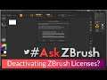 #AskZBrush - "How can I deactivate my ZBrush license on one computer so I can use it on another?"