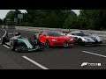 Forza 7 Drag race: F1 (Tuned) vs Koenigsegg One:1 vs Bugatti Chiron