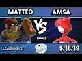 GOML 2019 SSBM - VGBC | aMSa (Yoshi) Vs. Matteo (Falcon) Smash Melee Tournament Pools