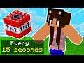 Minecraft BUT Every 15 Seconds TNT Spawns Above Us