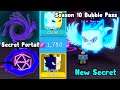 Secret Portal! Hatched Galaxium! Plasma Wolflord! Season 10 Pass - Bubble Gum Simulator