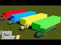 COUNTRY OF COLORS ! HAY SILAGE BALING , AUTO LOADING , TRANSPORT , STORAGING ! Farming Simulator 19