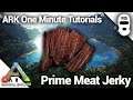 HOW TO MAKE PRIME MEAT JERKY! Ark: Survival Evolved [One Minute Tutorials]