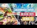 PRÓXIMOS juegos NINTENDO SWITCH Julio 2021 - Lanzamientos SWITCH Julio 2021 - Novedades Switch