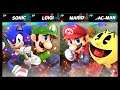 Super Smash Bros Ultimate Amiibo Fights – Request #20438 Sonic v Luigi v Mario v Pac Man