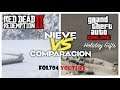 ( COMPARACION ) NIEVE GTA V vs NIEVE RED DEAD REDEMPTION 2 [ PS4 ]
