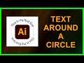 How to curve and wrap text around a circle in Illustrator 2021