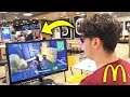 PLAYING FORTNITE IN MCDONALDS! (YOU WONT BELIEVE WHAT HAPPENS)