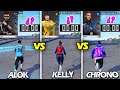 SPEED ABILITY TEST⚡|Alok Vs Kelly Vs Chrono| 24kGoldn- mood FREE FIRE ¿El MAS RAPIDO?