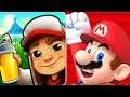 Subway Surfers Vs. Mario - Subway Surfers & Super Mario Run (iOS Gameplay)