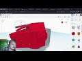 3D modeling a Gray Knight's crusader helm on tinkercad!