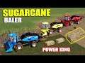 Farming Simulator 19: Sugarcane Baling , Auto Loading, Selling! Power King Baler 👑 !!