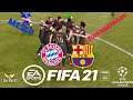 FIFA 21 Gameplay- Lewandowski/Messi team up for UEFA glory! FC Barcelona vs. Bayern Munich