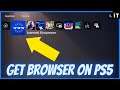How To Get Web Browser on PS5 Working Method