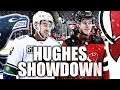 QUINN HUGHES VS JACK HUGHES - Hughes Showdown (Vancouver Canucks VS New Jersey Devils) Hughes Goal