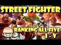 Ranking The BEST Street Fighter Game! - MinusInfernoGaming