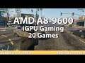 Gaming on AMD A8-9600 APU in 2019 in 20 Games. Gameplay Benchmark Test
