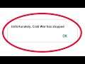How To Fix Unfortunately Crab War Has Stopped Error in Android & Ios Mobile Phone