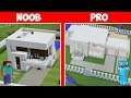 Minecraft - Noob vs Pro - Construindo Casa Moderna
