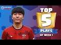 Clash Royale League: Top 5 Plays of Week 1! (CRL West 2020 Spring)
