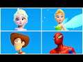 Elsa Runs Parkour with Tinkerbell Woody Spider-man | Super Parkour | Infinity Disney