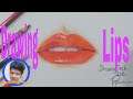 HOW TO DRAW LIPS/USING COLOR PENCIL | Drawing Tech