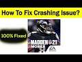 How To Fix "Madden NFL" App Keeps Crashing Problem Solved Android & Ios - Madden NFL App Crash Issue