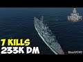 World of WarShips | Odin  | 7 KILLS | 233K Damage - Replay Gameplay 1080p 60 fps