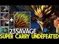 23SAVAGE [Bristleback] Super Carry Undefeated Raid Boss Gameplay 7.26 Dota 2