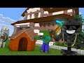 Monster School : BUILDING HOUSE CHALLENGE - Minecraft Animation