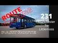 Route Training - 231 - Piccadilly to Littlemoss - PART ROUTE