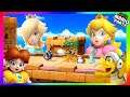 Super Mario Party Minigames #217 Rosalina vs Peach vs Daisy vs Hammer bro