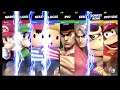 Super Smash Bros Ultimate Amiibo Fights – Request #17013 4 team battle at Big Battlefield