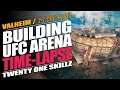 (Time-Lapse) Building UFC Arena in Valheim (Rock Music)