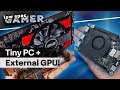 Tiny computer with external GPU! (Lattepanda Alpha 2019 model + RX 550 GPU m.2)