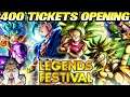 DBL 400x Legends Festival Tickets LIVE Opening! 😮 4. Advent Sparking Power! | Dragon Ball Legends