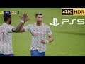 eFootball 2022 (PS5) Manchester United vs Barcelona | 4k 60FPS Gameplay | Cristiano Ronaldo Brilhou?