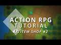 GameMaker Studio 2: Action RPG Tutorial (Episode 47: Item Shop #2)