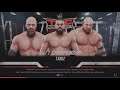 WWE 2K19 Goldberg VS Triple H,Andrade Triple Threat Tables Elm. Match WWE 24/7 Title