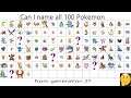Attempting to name 100 Pokémon from generation 2 in just 12 minutes!