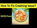 Fix "Wordscapes" App Keeps Crashing Problem Android & Ios - Wordscapes App Crash Issue