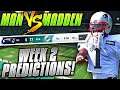 Predicting Every NFL Week 2 Winner... CAN AB MAKE AN IMMEDIATE IMPACT? | Man vs Madden 2019
