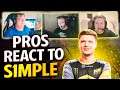Pro players reaction to s1mple 2021 plays 3