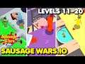Sausage Wars.io: Be the Last Standing Sausage! – Levels 11-20 | Gameplay #3 (Android & iOS Game)