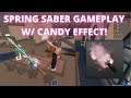 Spring Saber + Candy Effect Gameplay! (Roblox Assassin)